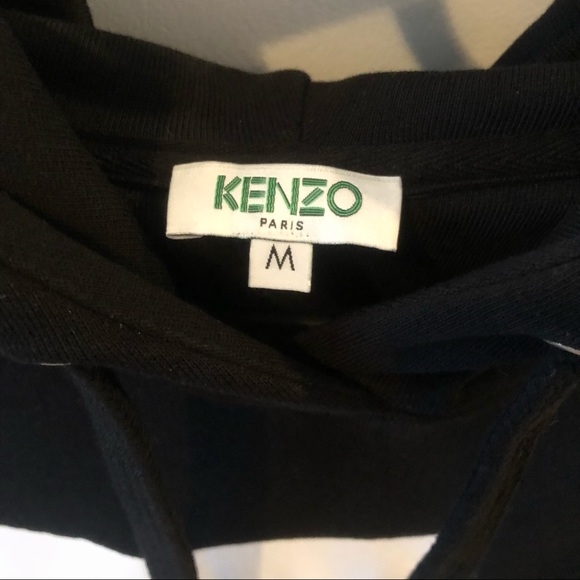 Kenzo Black Signature Logo Hoodie - Picture 5 of 8